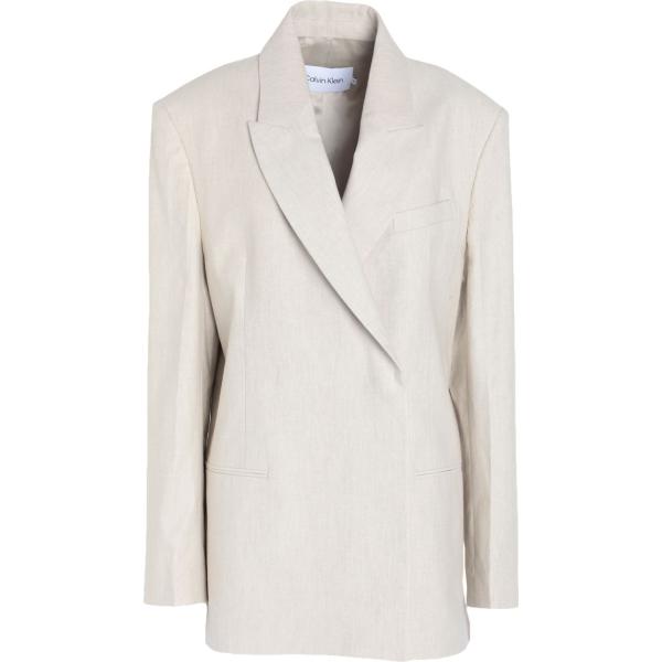 blazer Calvin Klein bianco tinta unita