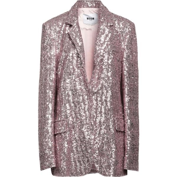 blazer Msgm rosa tinta unita