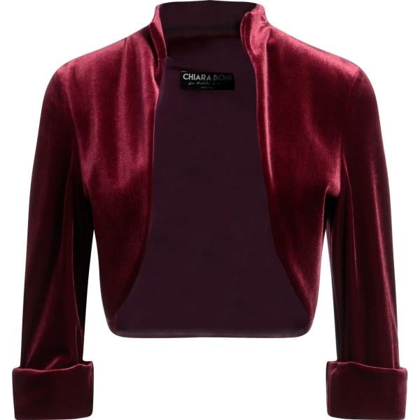 blazer Chiara Boni La Petite Robe viola tinta unita