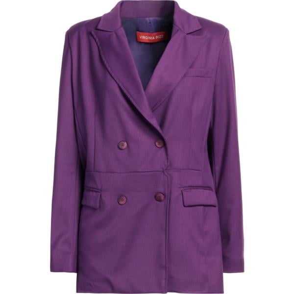 blazer Virginia Bizzi viola tinta unita