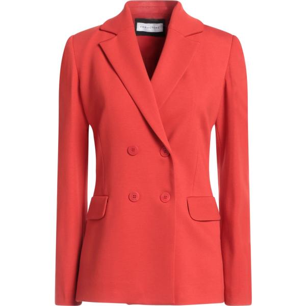 blazer Caractère rosso tinta unita