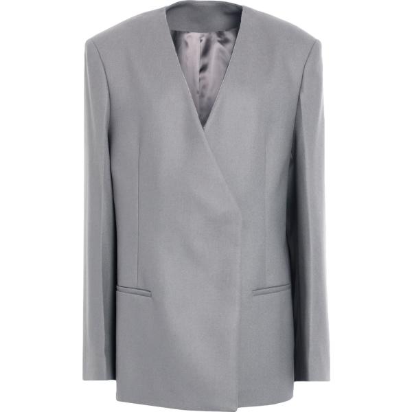 blazer Calvin Klein grigio tinta unita