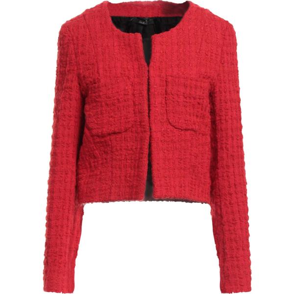 blazer Carla G. rosso tinta unita