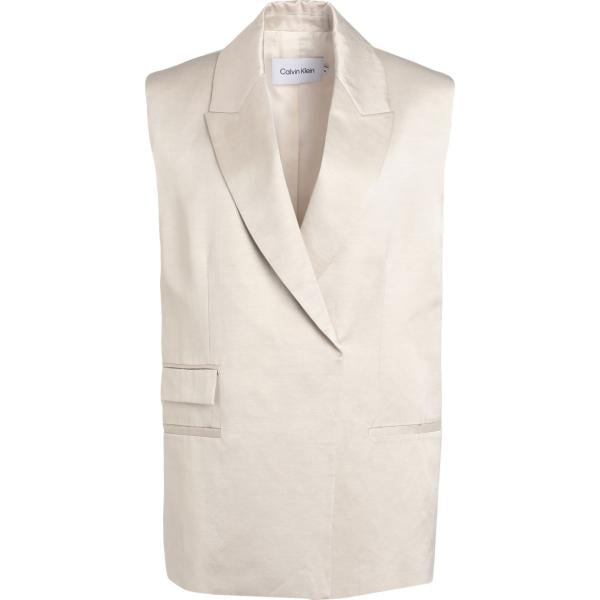 blazer Calvin Klein bianco tinta unita