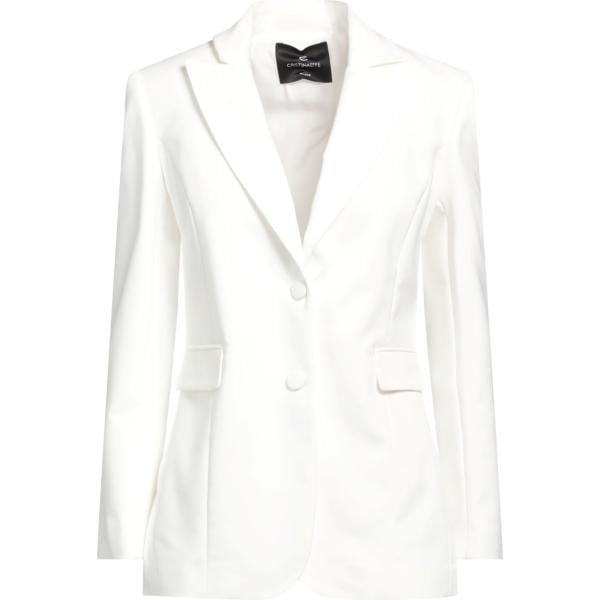 blazer Cristinaeffe bianco tinta unita