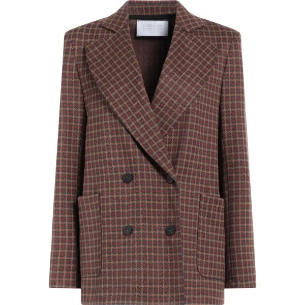 blazer Harris Wharf London marrone scozzese
