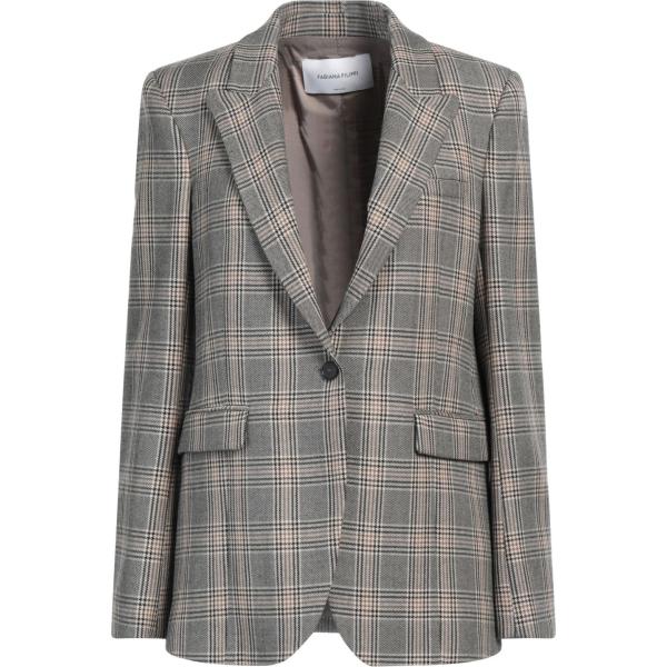 blazer Fabiana Filippi grigio scozzese
