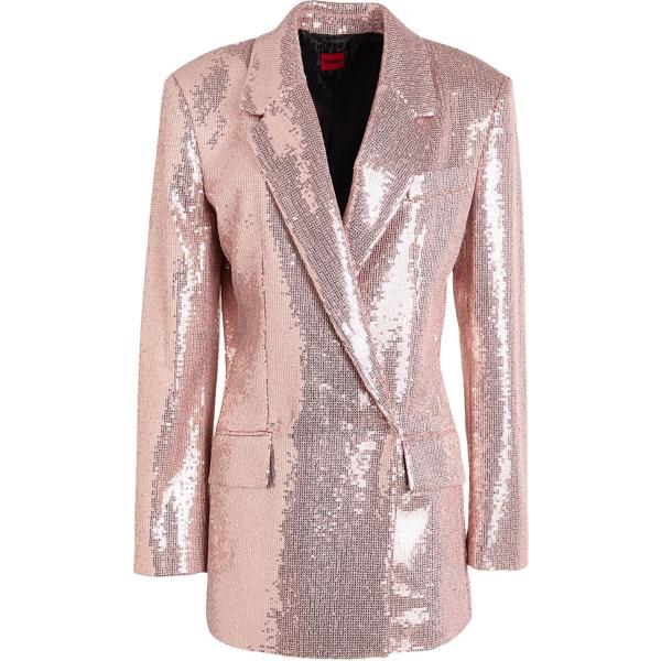 blazer Hugo rosa tinta unita