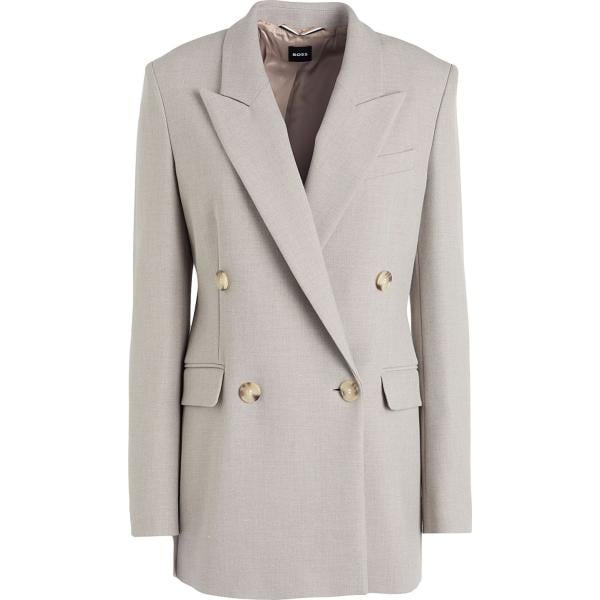 blazer Boss grigio tinta unita