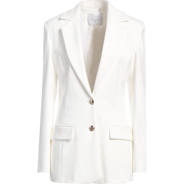 blazer GAëLLE Paris bianco tinta unita