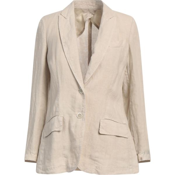 blazer 120% Lino marrone tinta unita