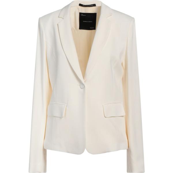 blazer Emma & Gaia bianco tinta unita