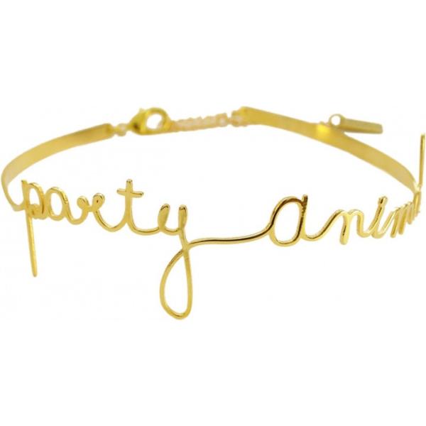 Collana in ottone con gancio maglia oro Vanina