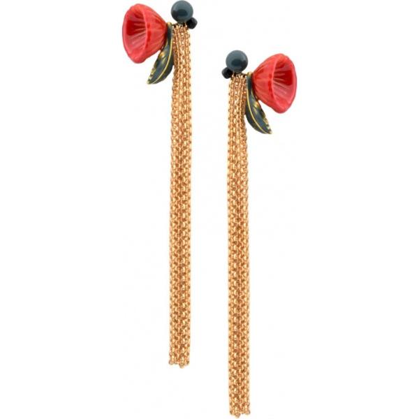 Orecchini con farfallina in ottone oro La Hormiga