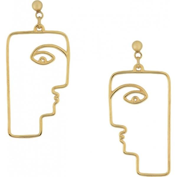 Orecchini con farfallina argento e oro Nina Kastens