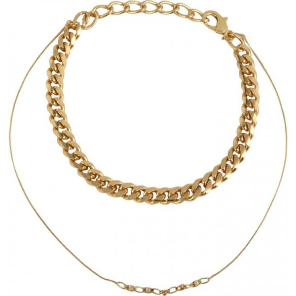 Collana con strass in ottone con gancio maglia Gogo Philip