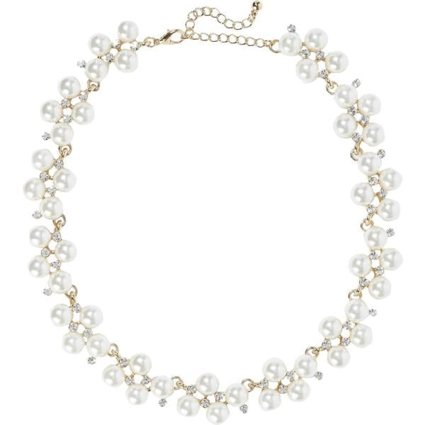 Collana con strass e gancio maglia Kenneth Jay Lane