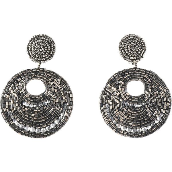 Orecchini con strass e perline con farfallina Kenneth Jay Lane