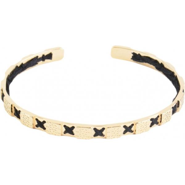 Bracciale contrasto in ottone oro Camille Enrico giallo