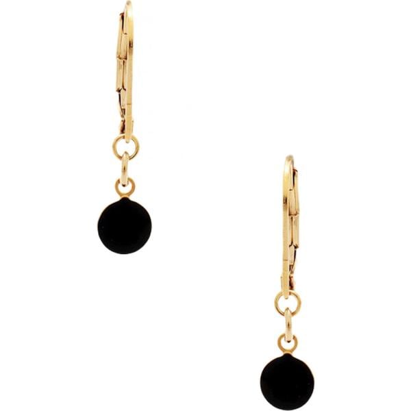 Orecchini in ottone oro Titlee