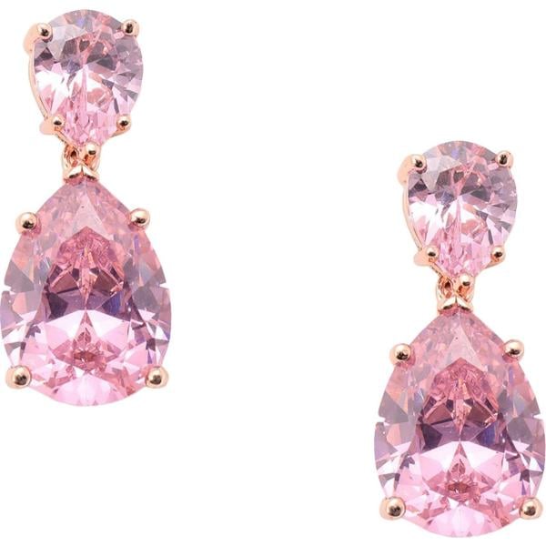 Orecchini con farfallina in oro rosa CZ by KENNETH JAY LANE