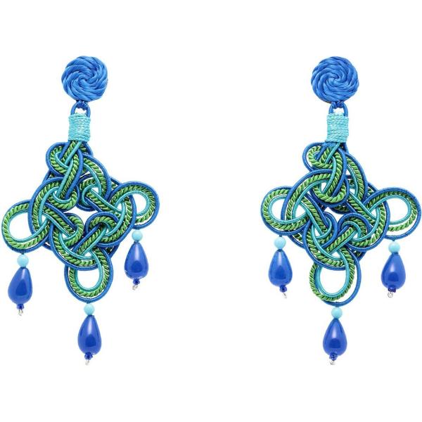 Orecchini con farfallina in seta argento Anna E Alex