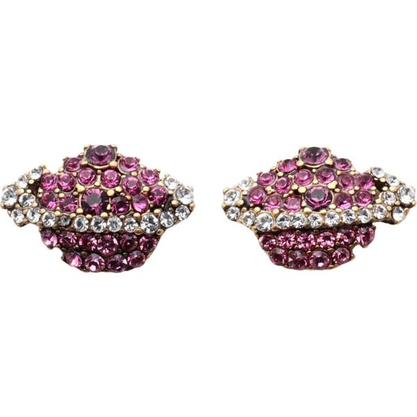 Orecchini con strass e farfallina in ottone Marc Jacobs