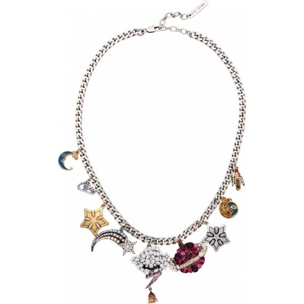Collana con strass in ottone con gancio maglia Marc Jacobs