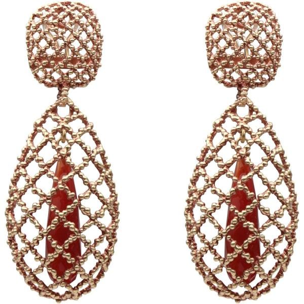 Orecchini a clip in ottone Daniela De Marchi