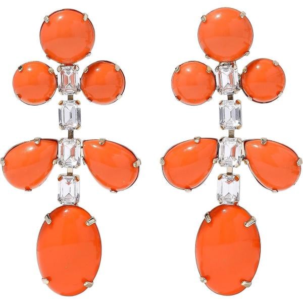 Orecchini con strass e farfallina Kenneth Jay Lane