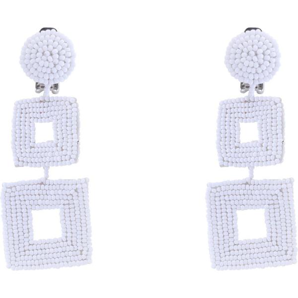Orecchini a clip argento Kenneth Jay Lane grigio