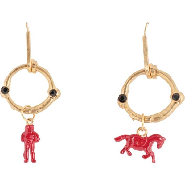 Orecchini con strass contrasto Marni