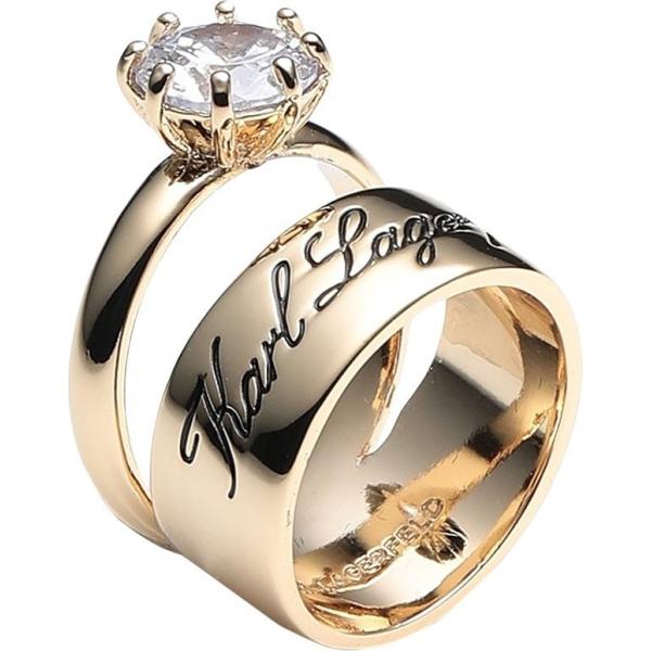 anelli Karl Lagerfeld bianco