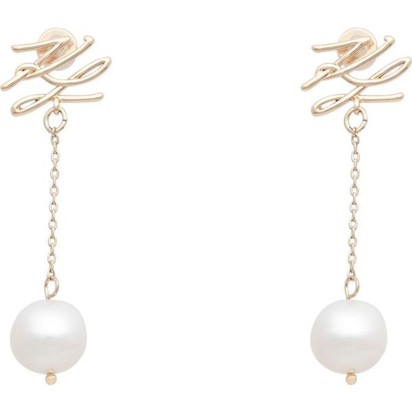 orecchini Karl Lagerfeld bianco