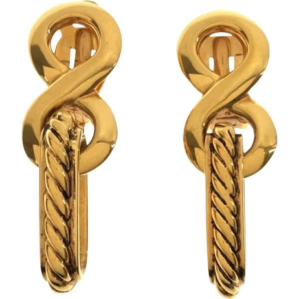 orecchini Saint Laurent marrone