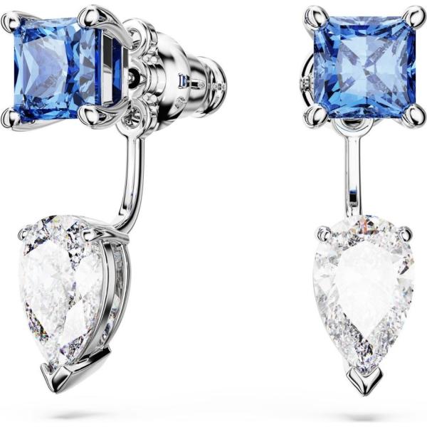 orecchini Swarovski bianco a quadri