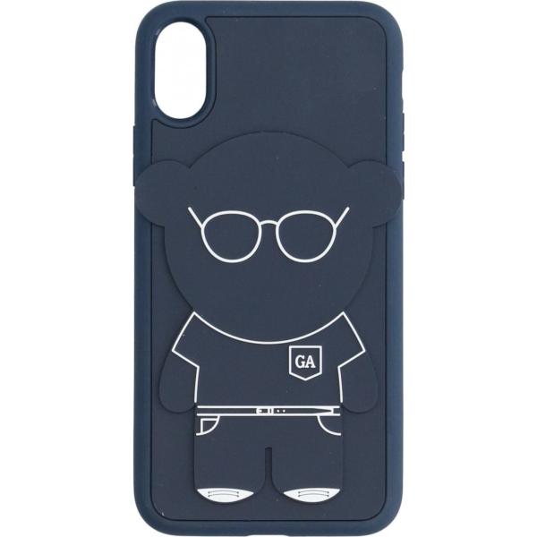 cover telefono Emporio Armani blu tinta unita