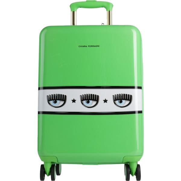 Valigia da donna in verde chiaro con zip in plastica Chiara Ferragni Chiara Ferragni