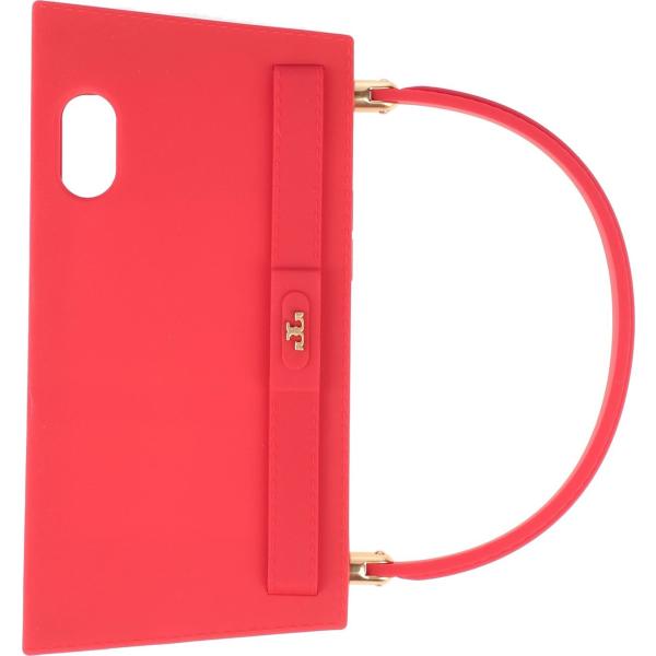 cover telefono Tory Burch rosso tinta unita