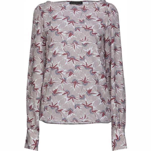 bluse Alessandro Dellacqua grigio a fiori