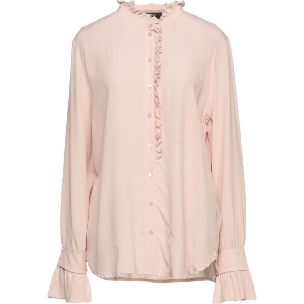 camicie Alpha Studio marrone tinta unita