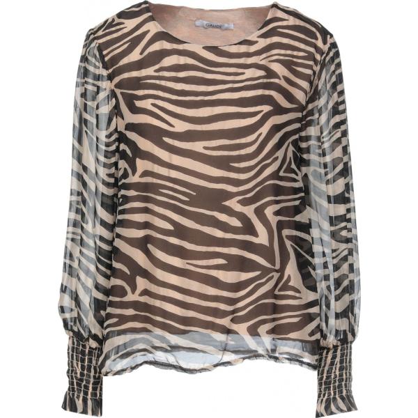 bluse Gaudì marrone animalier