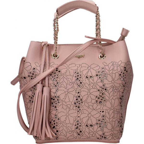 Borsa a mano con frange e tracolla regolabile rosa Blugirl - Blumarine rosa