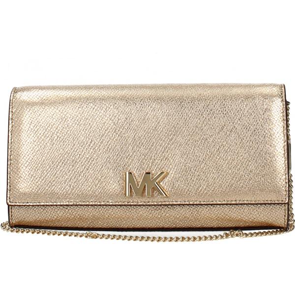 Pochette con logo frontale oro Michael Kors giallo