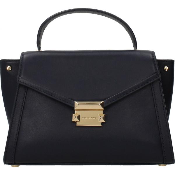 Borsa a mano con borchie e logo frontale blu Michael Kors blu