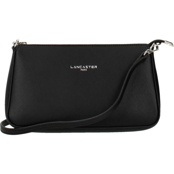 Borsa a tracolla con logo frontale nero Lancaster nero