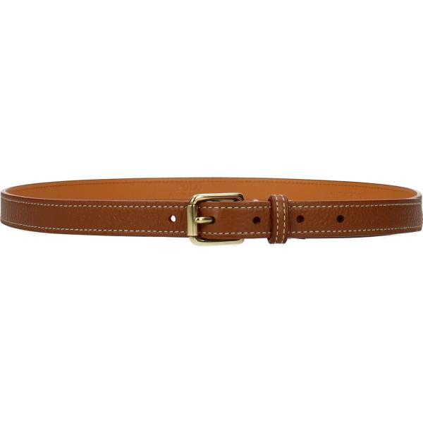 Cintura con logo frontale marrone Ralph Lauren marrone