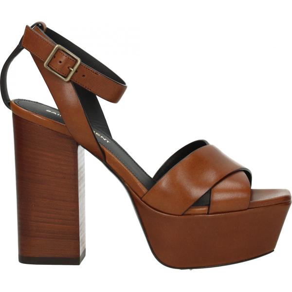 sandali Saint Laurent marrone