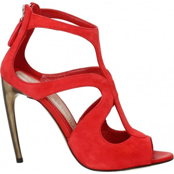 sandali Alexander McQueen rosso