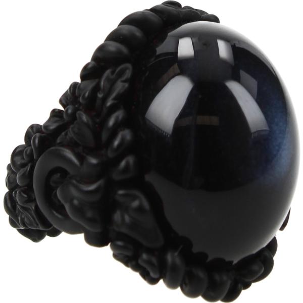 anello Salvatore Ferragamo nero